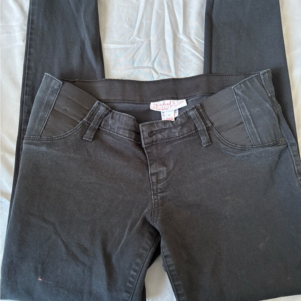 Isabel Maternity by Ingrid & Isabel Black Straight Leg Jeans